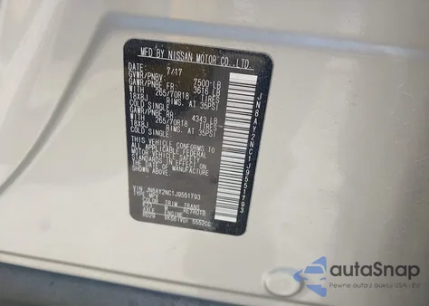 2018 Nissan Armada Sv из США, поврежденный, VIN JN8AY2NC1J9551793